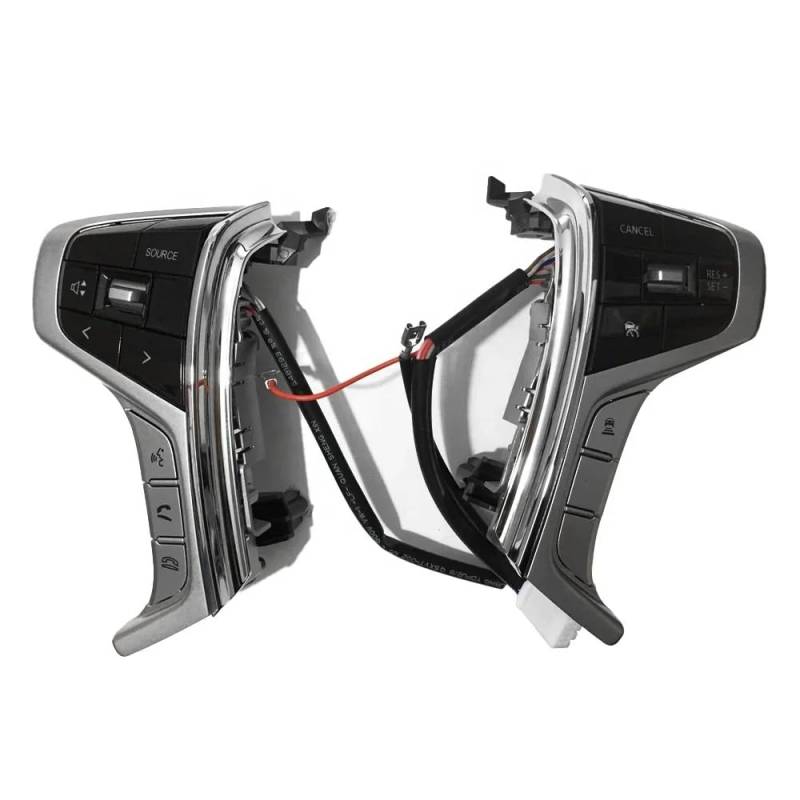 TREGOO Kompatibel Mit Mitsubishi Für Outlander Für Pajero Sport 2015–2022 Auto-Tempomat-Taste Auto-Audio-Lautstärke-Lenkrad-Tastenschalter Schalter Lenkradsteuerung von TREGOO