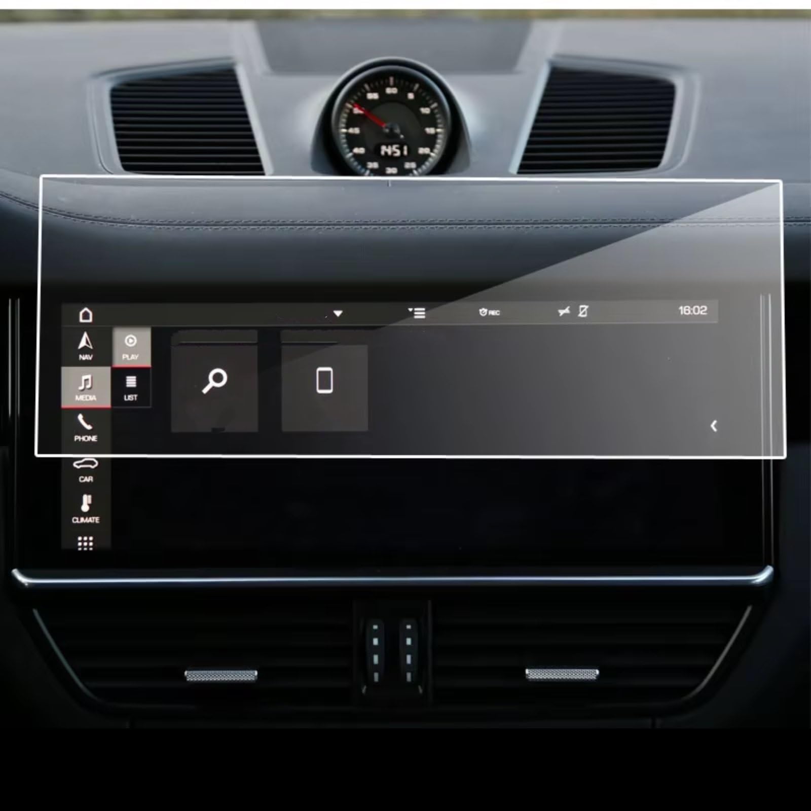 TREGOO Kompatibel Mit Porsche Für Cayenne 2011 2012 2013 2014 2015 2018 2019 2020, Auto-GPS-Navigation, Anti-Fingerabdruck-Displayschutzfolie Aus Gehärtetem Glas Bildschirmschutzfolie TREGOO Kompatibel Mit Porsche Für Cayenne 2011 2012 2013 2014 2015 2018 2019 2020, Auto-GPS-Navigation, Anti-Fingerabdruck-Displayschutzfolie Aus Gehärtetem Glas Bildschirmschutzfolie von TREGOO