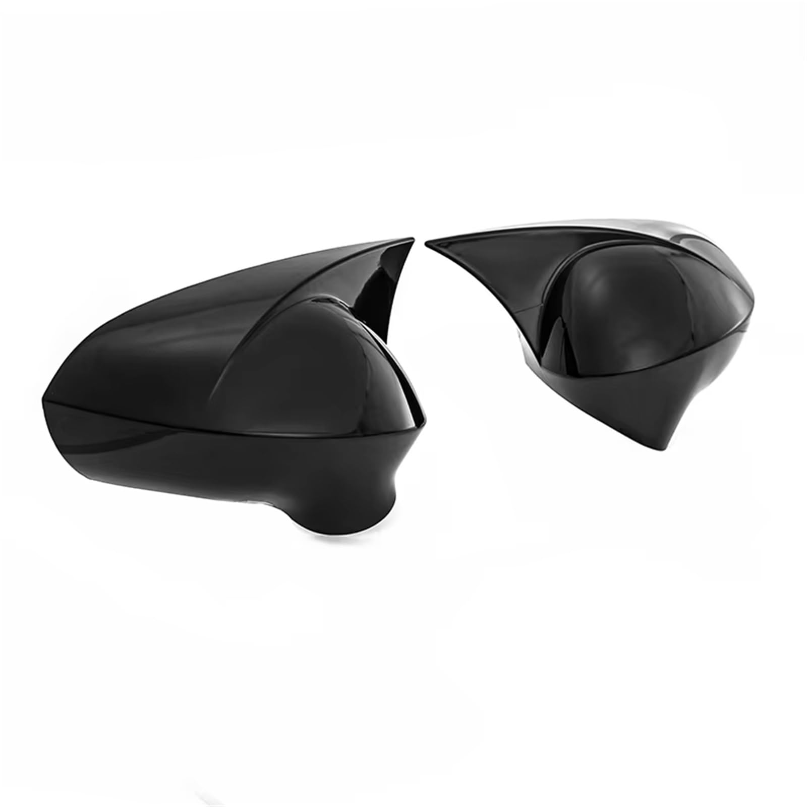 TREGOO Kompatibel Mit Seat Für Ibiza Für MK4 2008–2017, Autospiegelabdeckungen, Kappen, Türspiegelabdeckungen, Kappen, Rückansichtskappe, Seitenrückspiegelschalen Auto-Rückspiegelkappe(Black) von TREGOO