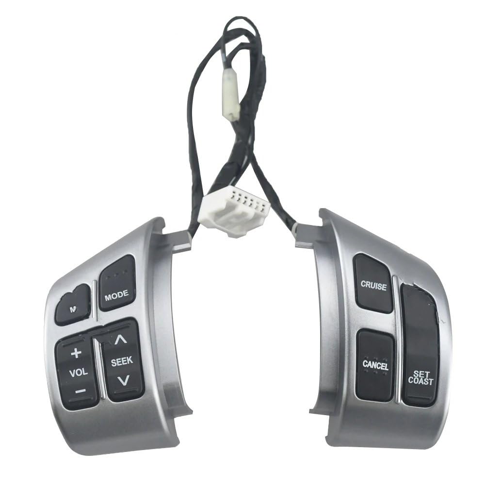 TREGOO Kompatibel Mit Suzuki Für Swift 2006–2013 Für Sx4 2009–2013 Lenkrad-Audiokanal Und Konstanter Tempomat-Tasten-Lautstärkeschalter Schalter Lenkradsteuerung von TREGOO