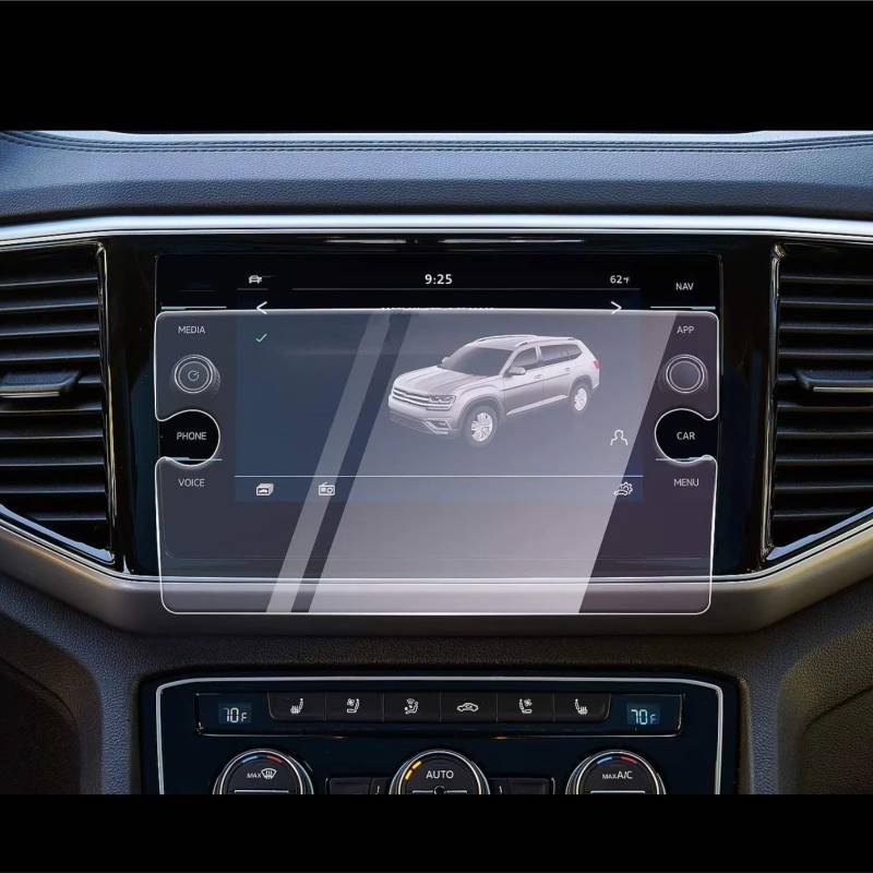 TREGOO Kompatibel Mit VW Für Atlas 2018 2019 2020 2021 2022 2023 8 Zoll LCD Auto Infotainment GPS Navigation Displayschutzfolie Armaturenbrett Gehärtete Glasfolie Bildschirmschutzfolie von TREGOO
