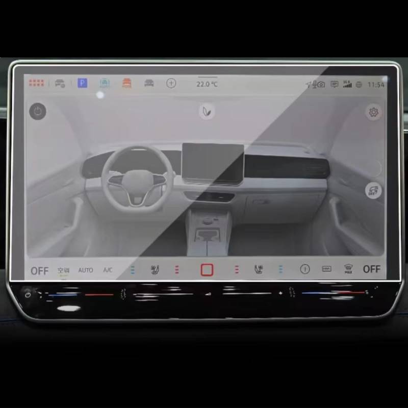 TREGOO Kompatibel Mit VW Für Golf 7 Für Golf 8 MK 2024 Auto 12,9 Zoll Navigation GPS AntiFingerprint Gehärtetes Glas Schutzfolie Bildschirmschutzfolie von TREGOO
