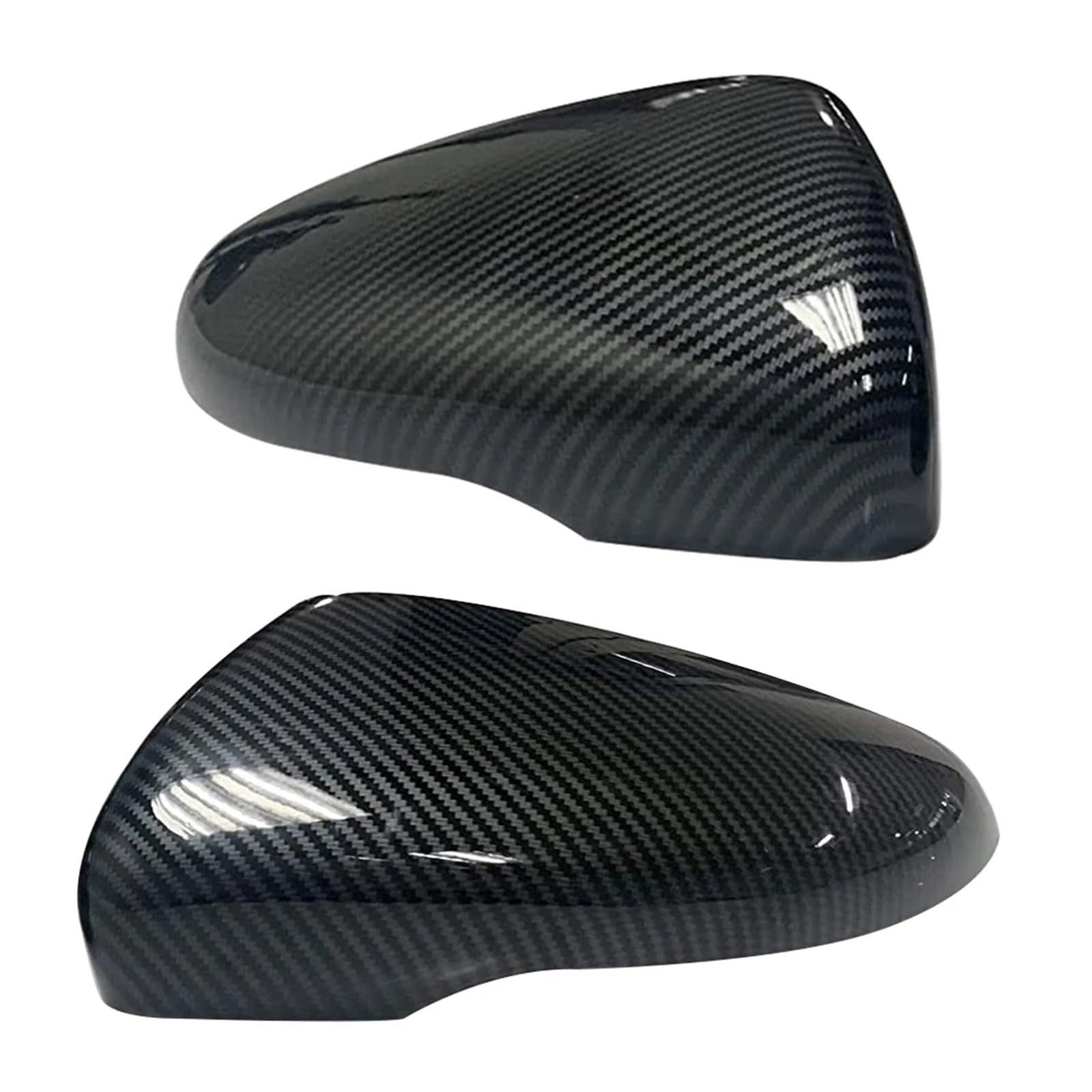 TREGOO Kompatibel Mit VW Für Golf Für GTI MK6 2009–2013, Seitliche Rückspiegelschalen, Rückspiegel-Abdeckung, OEM: 5K0857537, 5K0857538, CH-02-0103 Auto-Rückspiegelkappe von TREGOO
