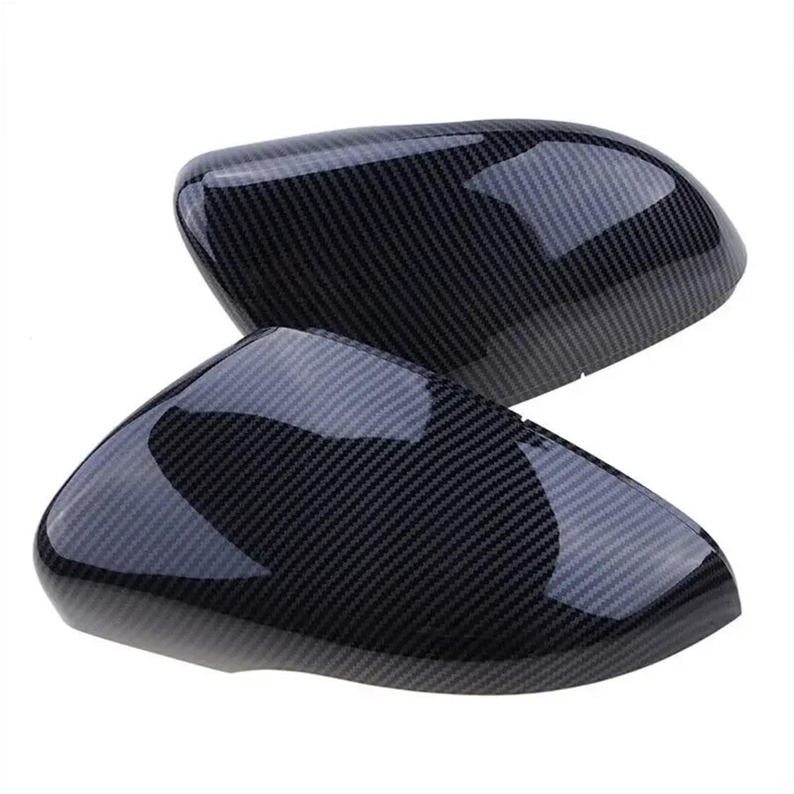 TREGOO Kompatibel Mit VW Für Golf MK6 Für GTI 2009–2013. Türspiegelabdeckungen, Rückansichtskappe, Seitenrückspiegelschalen, Rückspiegelabdeckung Auto-Rückspiegelkappe(Carbon) von TREGOO