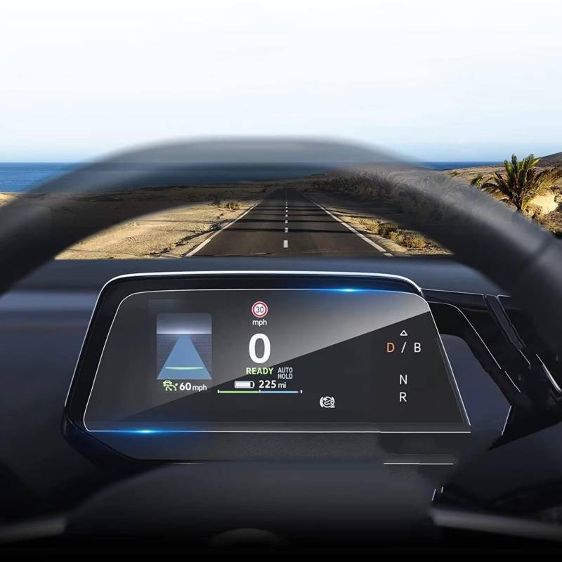 TREGOO Kompatibel Mit VW Für ID.4 ID4 2021 2022 2023, Auto-Infotainment, GPS-Navigation, Display Und Instrumenten-Displayschutz Aus Gehärtetem Glas Bildschirmschutzfolie(5.3 Inch Instrument) von TREGOO