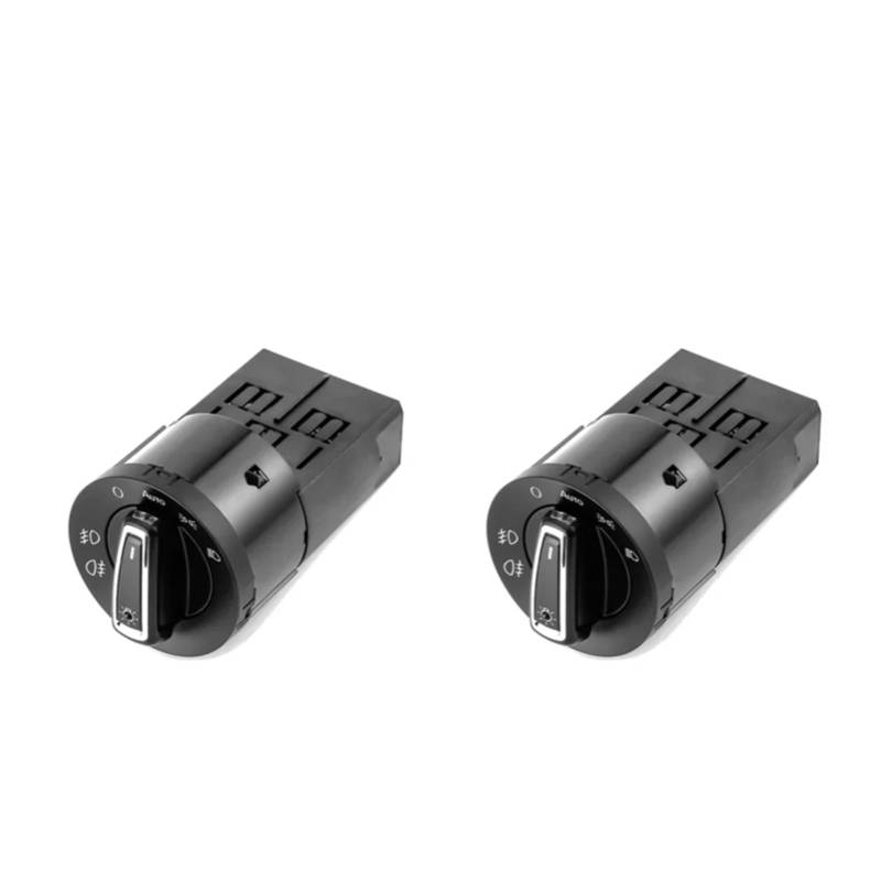 TREGOO Kompatibel Mit VW Für J&etta 1.6L 2011 2012 2013 2014 Für Passat Für B5 Für Golf MK4 Scheinwerfer-Steuerschalter Sensor Scheinwerferschalter Auto Lichtschalter(2 PCS 14PIN) von TREGOO