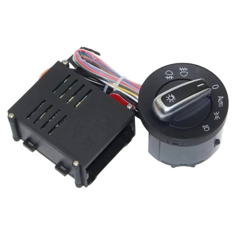 TREGOO Kompatibel Mit VW Für Passat Für B5 Für J&etta Mk6 Für Golf Mk4 Auto Scheinwerfer Sensor Und Schalter Scheinwerfer 5ND 941 431B 5ND941431B Auto Lichtschalter von TREGOO