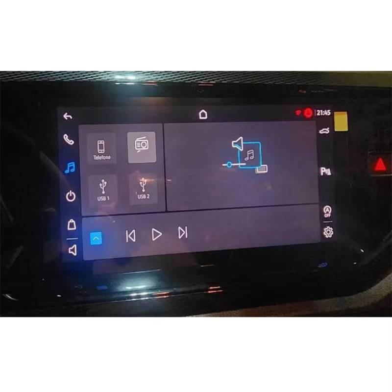 TREGOO Kompatibel Mit VW Für Polo Haglaine 2024, Auto-LCD-Infotainment, GPS-Navigation Und Armaturenbrett, Gehärtetes Glas, Displayschutzfolie Bildschirmschutzfolie(10.1INCH GPS) von TREGOO