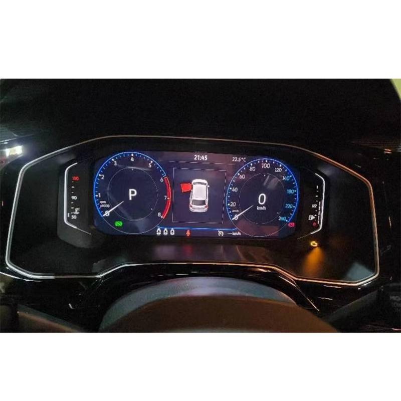 TREGOO Kompatibel Mit VW Für Polo Haglaine 2024, Auto-LCD-Infotainment, GPS-Navigation Und Armaturenbrett, Gehärtetes Glas, Displayschutzfolie Bildschirmschutzfolie(10.3INCH Dashboard) von TREGOO