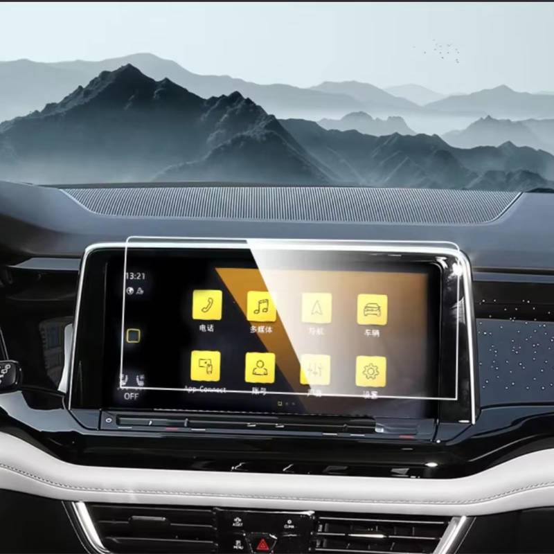 TREGOO Kompatibel Mit VW Für Teramont X 2021 2022 2023, Auto-GPS-Navigation Und Armaturenbrett, Gehärtetes Glas Bildschirmschutzfolie(GPS) von TREGOO
