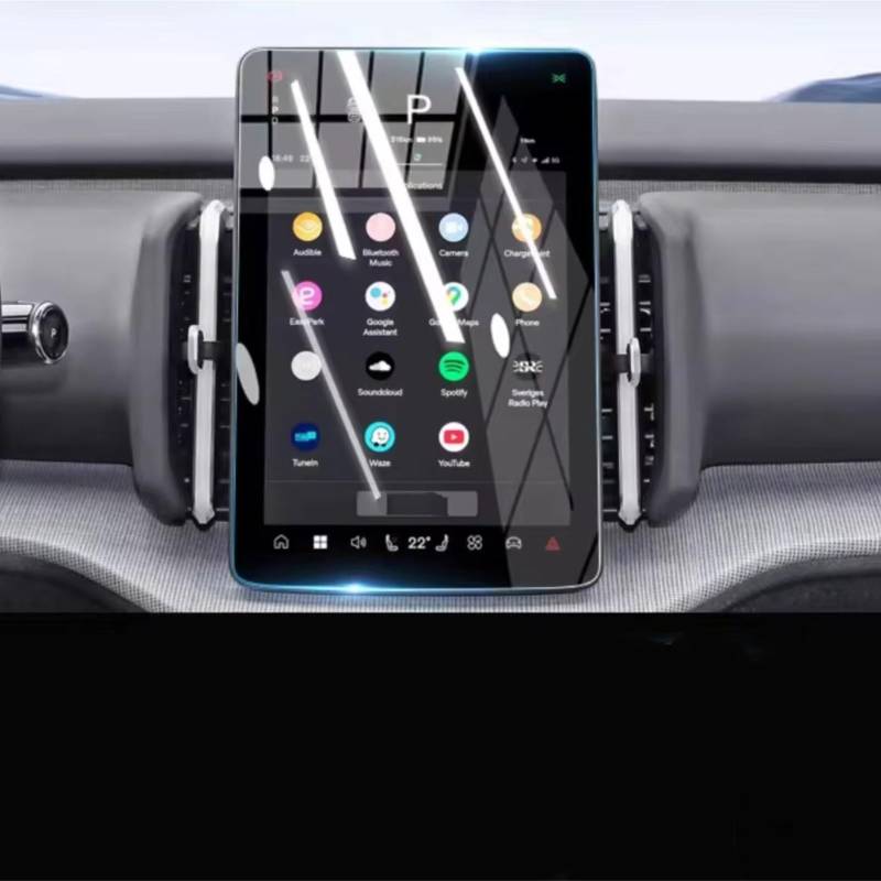 TREGOO Kompatibel Mit Volvo Für EX30 2024, Auto-GPS-Navigations-Mittelbildschirm Und Armaturenbrett-Displayschutzfolie Aus Gehärtetem Glas Bildschirmschutzfolie von TREGOO