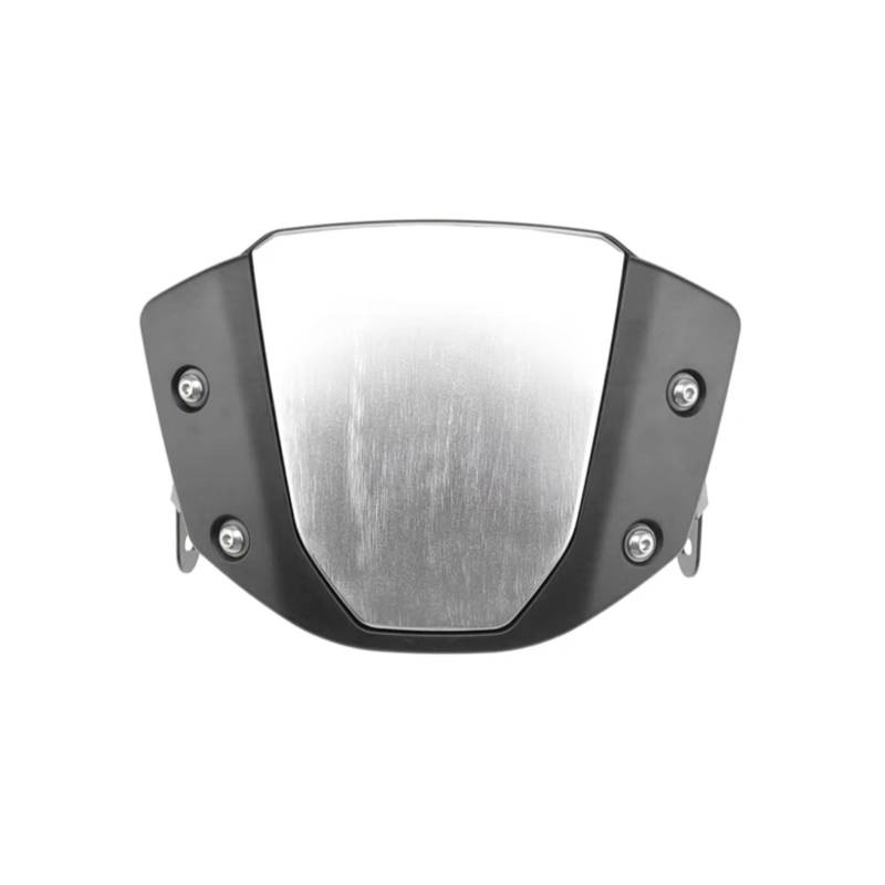 TREGOO Motorrad Windschutz Kompatibel Mit CB300R Für CB150R 2019 2020 2021 2022 2023 2024 Motorrad-Windschutzscheiben-Deflektor-Extention-Kit Windschutzscheibenverkleidung(Silver) von TREGOO