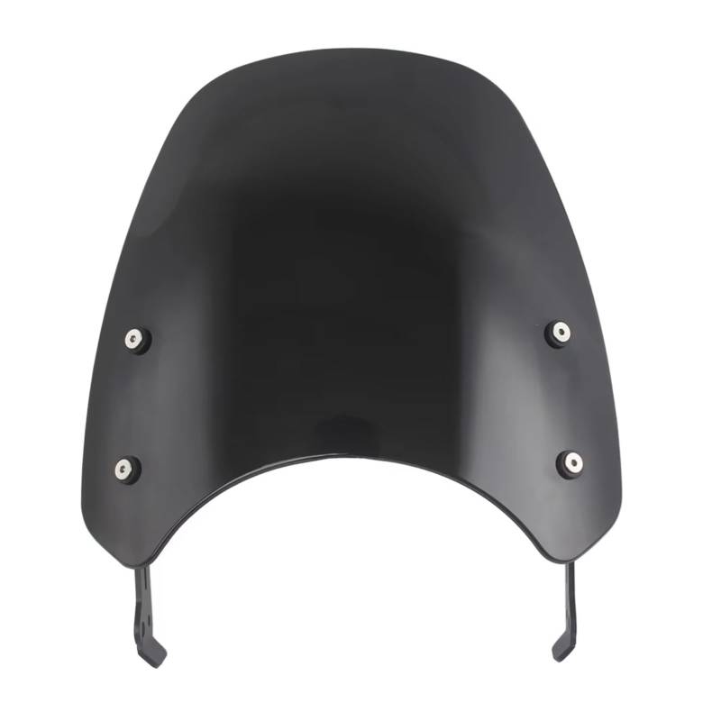 TREGOO Motorrad Windschutz Kompatibel Mit Ducati Für Scrambler Mach 2.0 Für Scrambler Für Street 2018 Motorrad-Windschutzscheibe Windschutzscheibe Windabweiser Fliegengitter(Black) von TREGOO