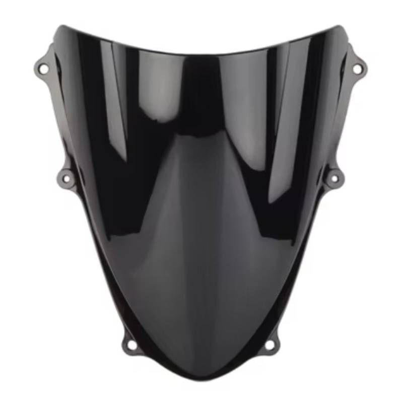 TREGOO Motorrad Windschutz Kompatibel Mit Suzuki Für GSXR1000 Für K9 2009 2010 2011 2012 2013 2014 2015 2016 Windschutzscheibe Double Bubble Windschutzscheibe Motorradverkleidung Deflektor(Black) von TREGOO