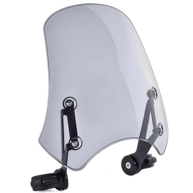 TREGOO Motorrad Windschutz Kompatibel Mit Yamaha Für SCR950 Für Scrambler 2017 Motorrad-Windschutzscheibe Windschutzscheibe Windabweiser Zubehör Fliegengitter Verkleidung(Light Smoke) von TREGOO