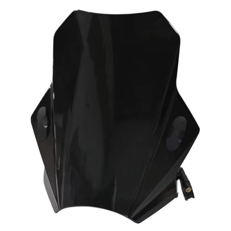 TREGOO Motorrad Windschutz Universal Motorrad Windschutzscheibe Windschutzscheibe Abdeckungen Bildschirm Rauch Objektiv Motorräder Deflektor Zubehör(Black) von TREGOO