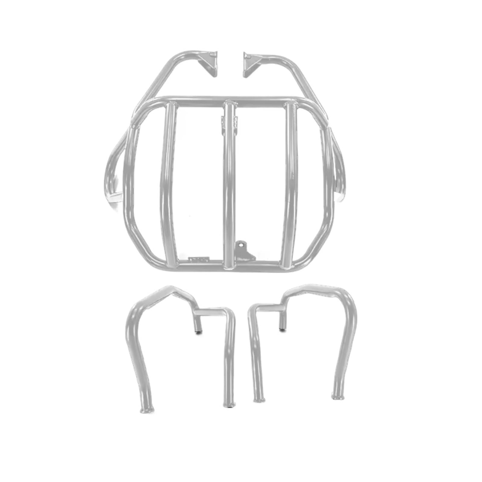 TREGOO Sturzbügel Kompatibel Mit Für F 650 GS 1999-2008 Für F 650 GS Dakar 2000-2007 Motorrad-Motorschutz-Stoßstangenschutz Kühlergrill-Sturzbügel(Silver,1 Set) von TREGOO