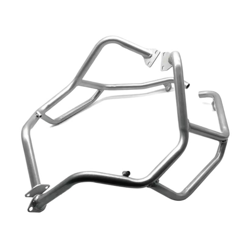 TREGOO Sturzbügel Kompatibel Mit Für F800GS Für F700GS Für F650GS 2008-2018 Motorrad-Crash-Schutz-Bar-Tank-Schutz-Motor-Stoßfänger-Zubehör(Silver,Upper) von TREGOO