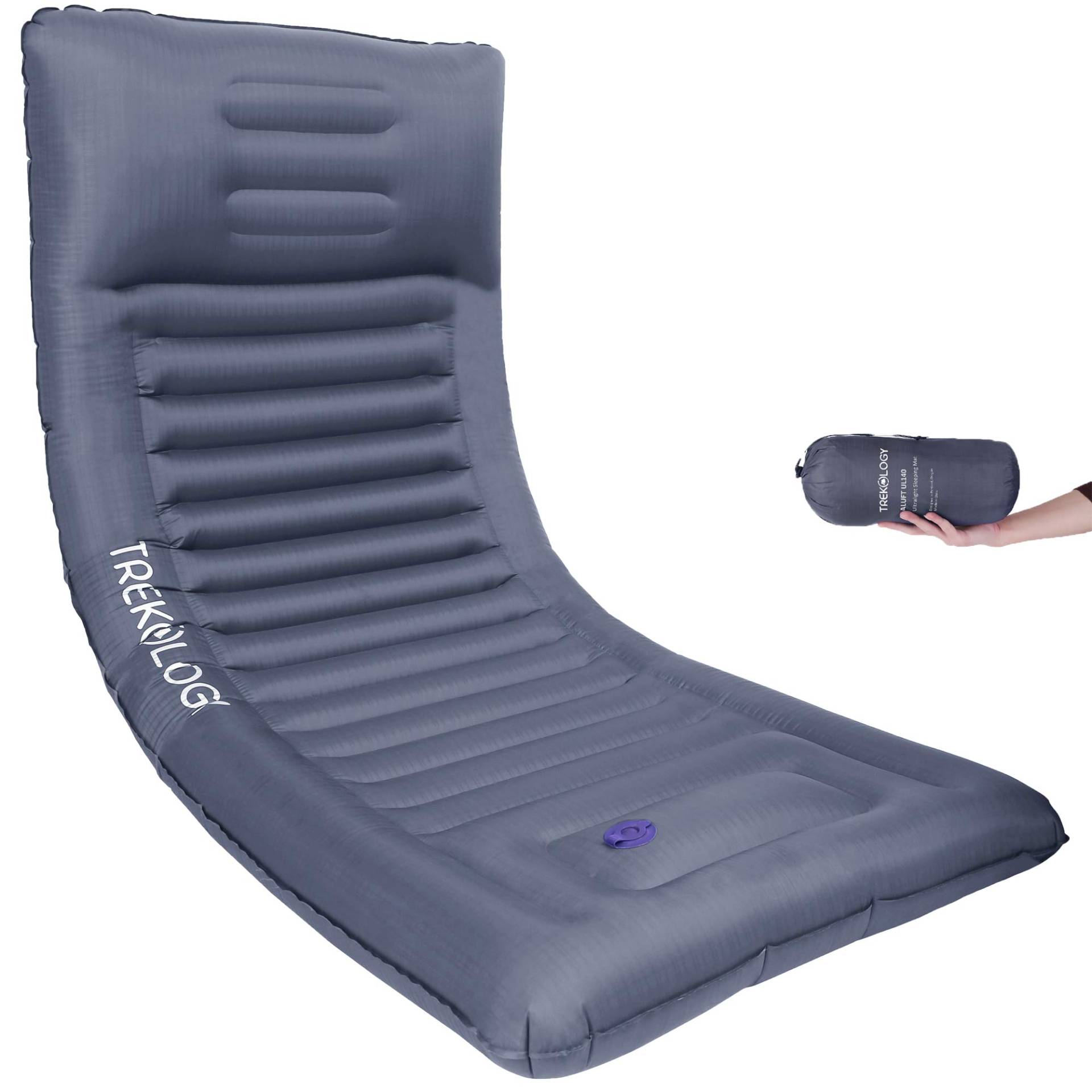 TREKOLOGY Isomatte aufblasbar, Sleeping Pad, Camping Luftmatratze - UL140 aufblasbare Isomatte Camping Isomatte Isomatte Ultraleicht, Isomatte leicht kleines Packmaß für einen erholsamen Schlaf TREKOLOGY Isomatte aufblasbar, Sleeping Pad, Camping Luftmatratze - UL140 aufblasbare Isomatte Camping Isomatte Isomatte Ultraleicht, Isomatte leicht kleines Packmaß für einen erholsamen Schlaf von TREKOLOGY