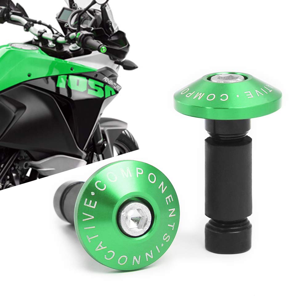 Universal-Lenkergewichte - Lenkergriff-Set, 22 mm, Aluminium-Lenkerendkappen, abschließbare Lenkerhörnchen für MTB-Fahrräder und Rennräder. von TREONK