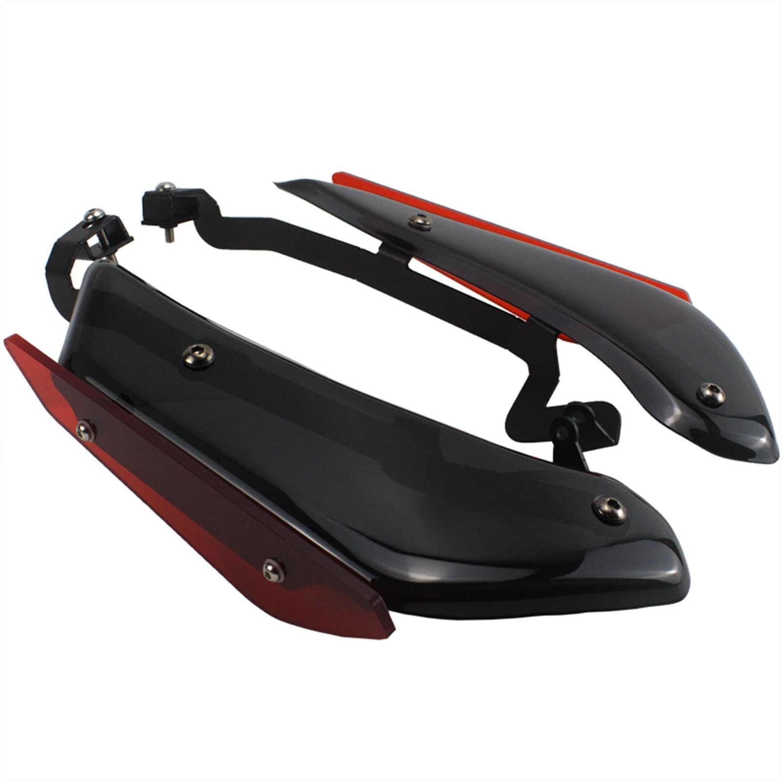 Motorrad-Modifikationszubehör Aerodynamischer Flügel Motorrad Seitenspoiler Frontverkleidung Aerodynamisch Für CBR500R 2021 2022 2023 CBR-500R 2019-2023(Rosso) von TRFBD