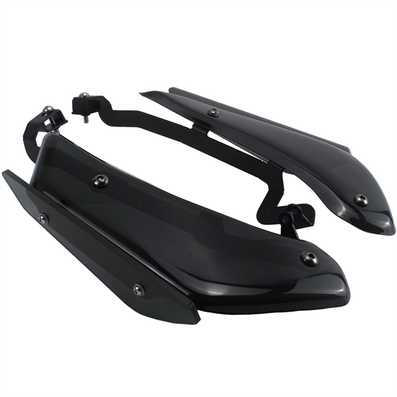 Motorrad-Modifikationszubehör Motorrad Sport Downforce Sport Seitenspoiler Aerodynamischer Flügelabweiser Für CBR500R 2021 2022 2023 CBR-500R 2019-2023(Schwarz) von TRFBD