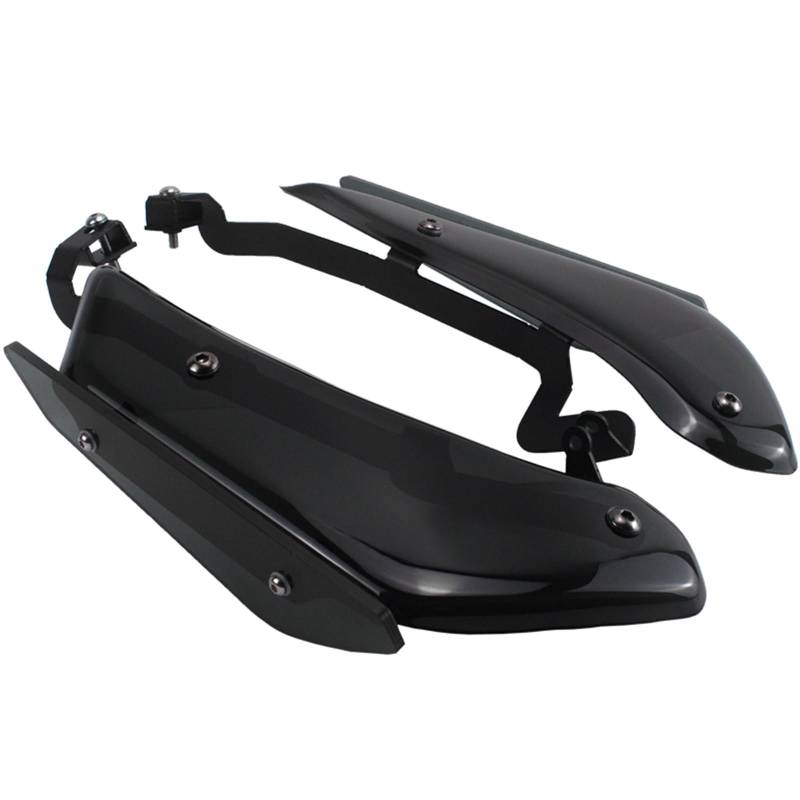 Motorrad-Modifikationszubehör Motorrad Sport Downforce Sport Seitenspoiler Aerodynamischer Flügelabweiser Für CBR500R 2021 2022 2023 CBR-500R 2019-2023(Schwarz) von TRFBD