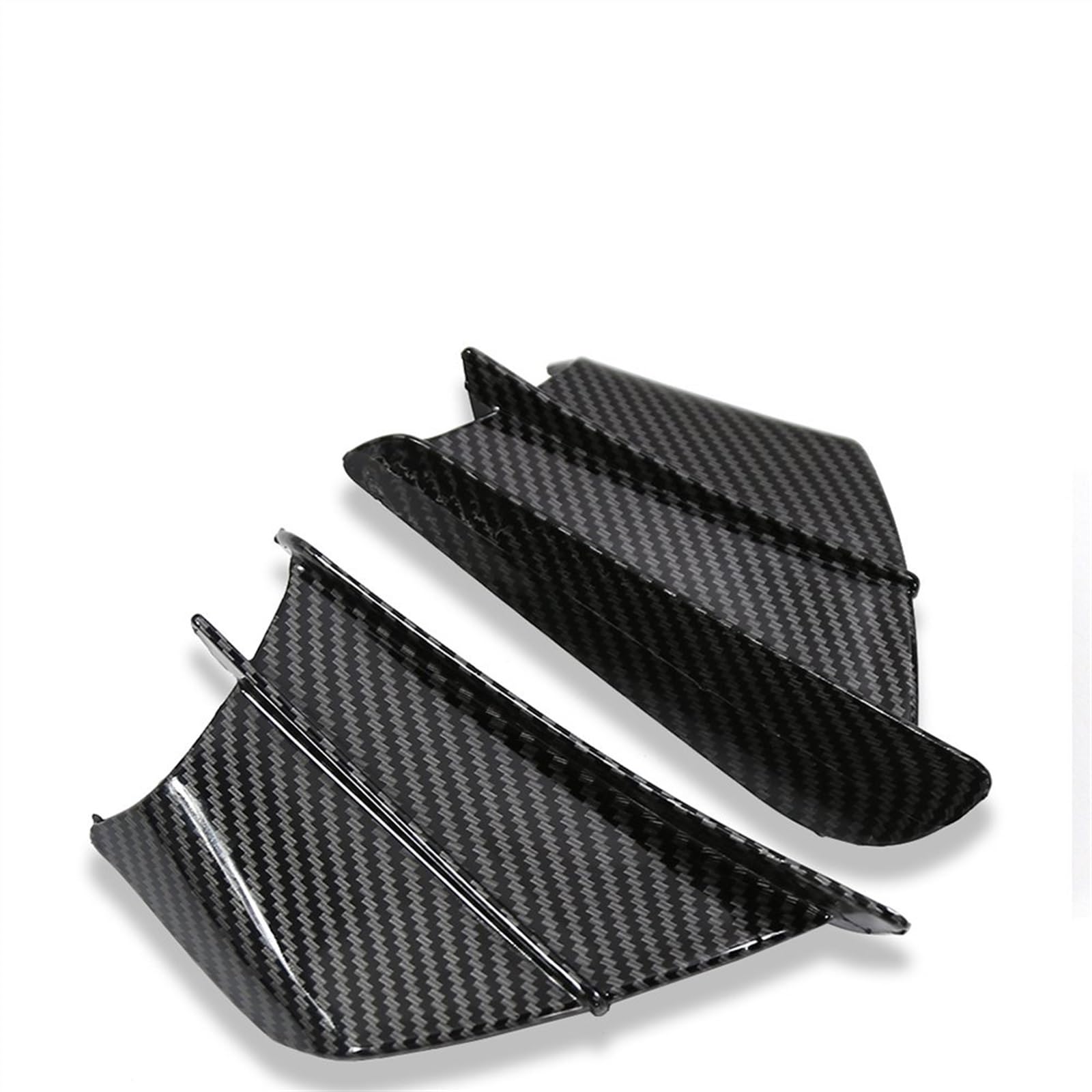 Motorrad-Modifikationszubehör Motorrad Winglet Aerodynamische Flügel Kit Spoiler Für Y&amaha YZFR6 YZFR1 YZFR3 YZF R6 R1 R3 Winglets Luftabweiser(Glossy Carbon) von TRFBD