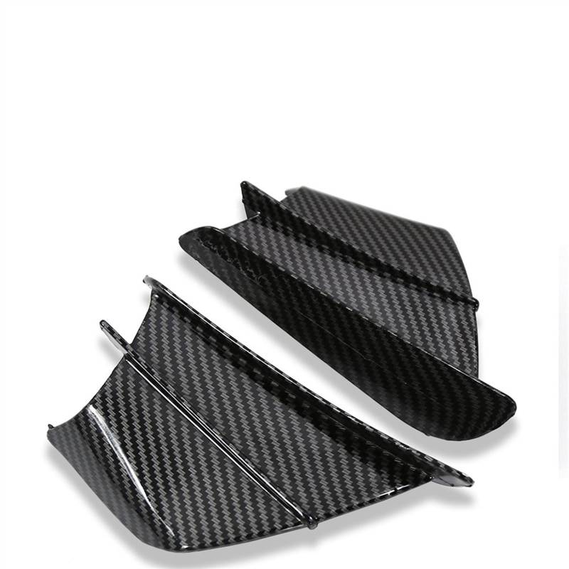 Motorrad-Modifikationszubehör Motorrad Winglet Aerodynamische Flügel Kit Spoiler Für Y&amaha YZFR6 YZFR1 YZFR3 YZF R6 R1 R3 Winglets Luftabweiser(Glossy Carbon) von TRFBD