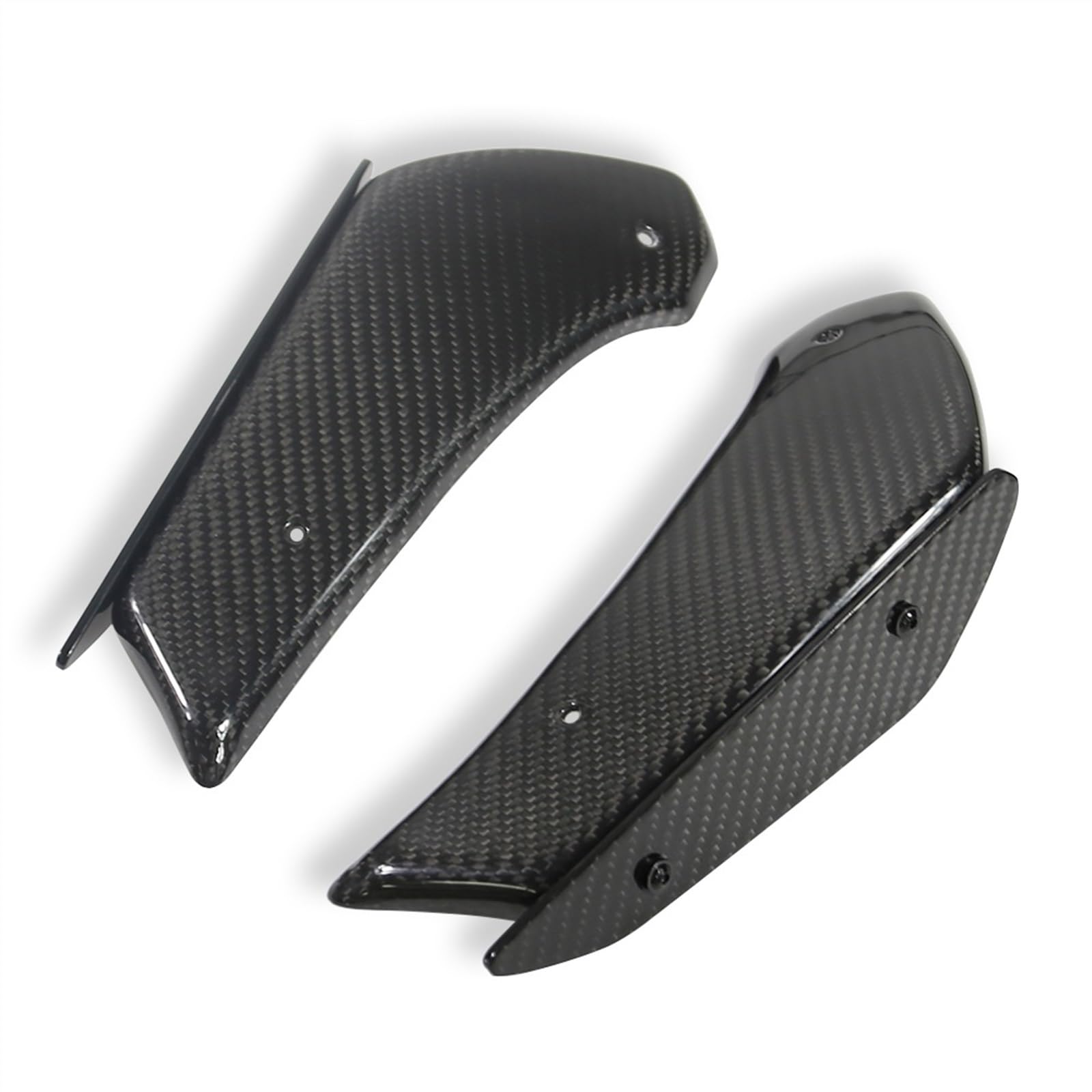 Motorrad-Modifikationszubehör Motorrad Winglet Aerodynamische Wing Kit Spoiler Verkleidung Für K&awasaki Für Ninja 400(Carbon Fiber) von TRFBD