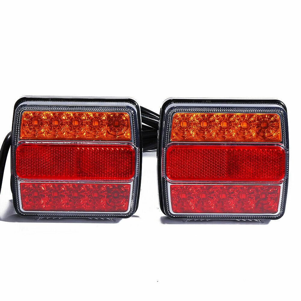 TRIEBAN 2 Stück LED Rückleuchten Set Heckleuchte Rücklichter 12V Rücklicht Anhänger für PKW Anhänger Rückleuchten LED Anhängerbeleuchtung Set Anhänger Leuchte 7 poliger Stecker TRIEBAN 2 Stück LED Rückleuchten Set Heckleuchte Rücklichter 12V Rücklicht Anhänger für PKW Anhänger Rückleuchten LED Anhängerbeleuchtung Set Anhänger Leuchte 7 poliger Stecker von TRIEBAN