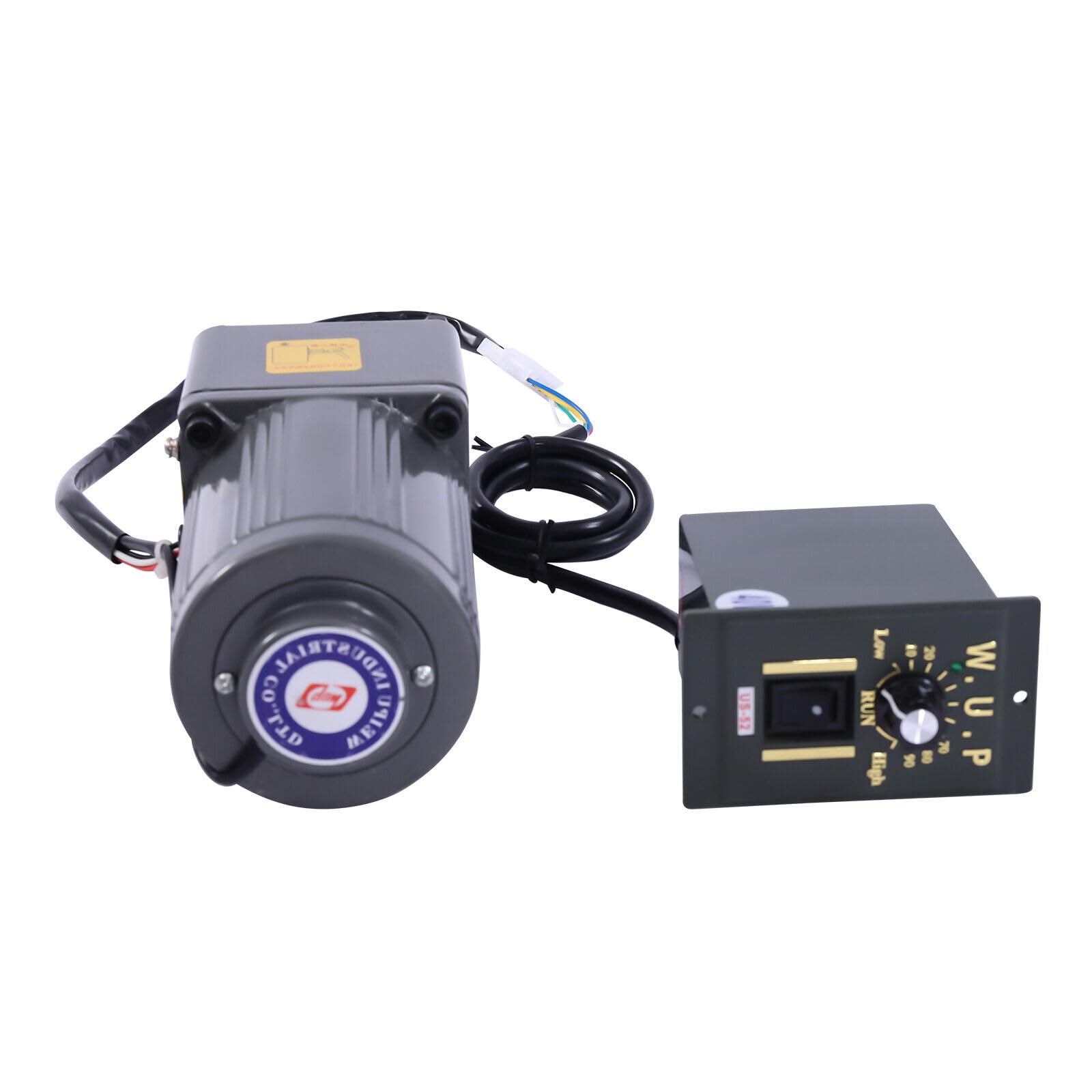 TRIEBAN Elektrischer Getriebemotor, 220V 40W Motor Drehzahlregler Einphasen Asynchrongetriebemotor Umkehrgetriebemotor Frequenzumrichtermotor mit einstellbare Getrieberegler (20K) von TRIEBAN