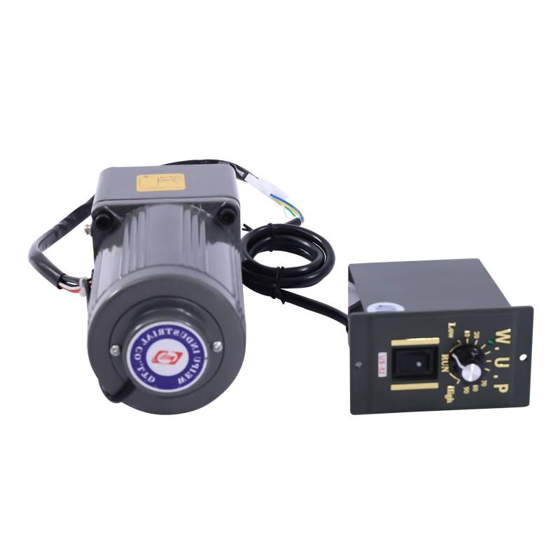 TRIEBAN Elektrischer Getriebemotor, 220V 40W Motor Drehzahlregler Einphasen Asynchrongetriebemotor Umkehrgetriebemotor Frequenzumrichtermotor mit einstellbare Getrieberegler (20K) von TRIEBAN