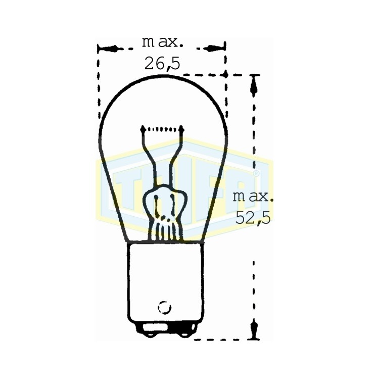 Auto-Lampe 12V 21W Glassockel von TRIFA LAMPS