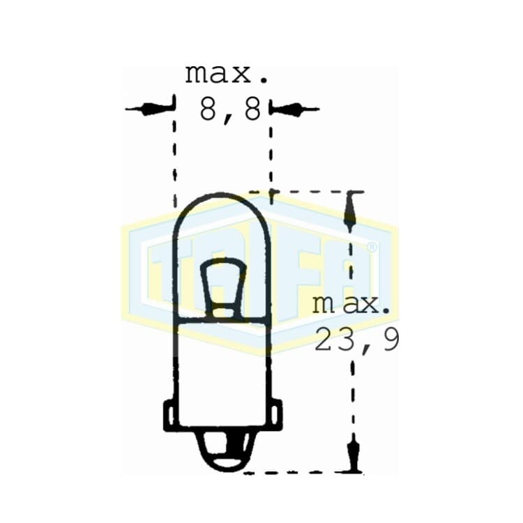 Auto-Lampe 12V 3W Glassockel von TRIFA LAMPS