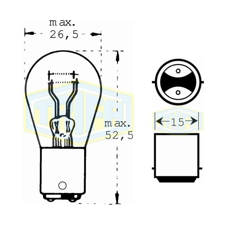 Auto-Lampe 24V 21/5W von TRIFA LAMPS