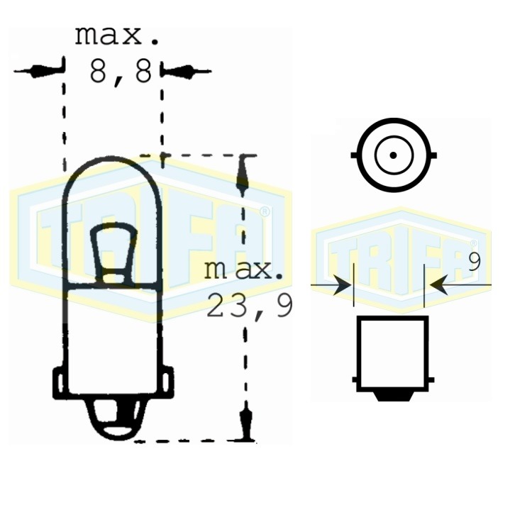 Auto-Lampe 24V 2W von TRIFA LAMPS