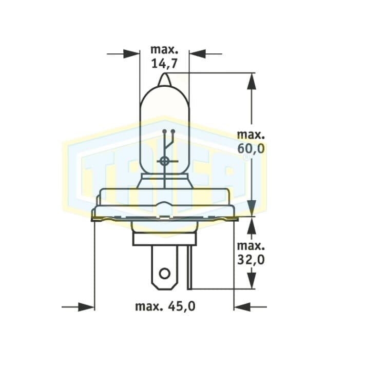 Birnenersatzkasten 12VH4 von TRIFA LAMPS