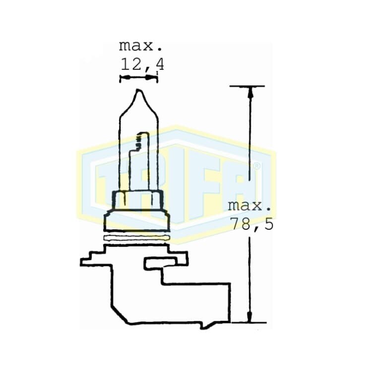 GLUEHLAMPE-Halogen 12V60WHB3 von TRIFA LAMPS