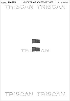 Triscan Schraube, Bremsscheibe [Hersteller-Nr. 8105116007] für Alfa Romeo, Fiat, Jeep, Opel, Saab von TRISCAN