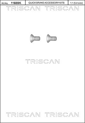 Triscan Schraube, Bremsscheibe [Hersteller-Nr. 8105116010] für Land Rover, Mini von TRISCAN