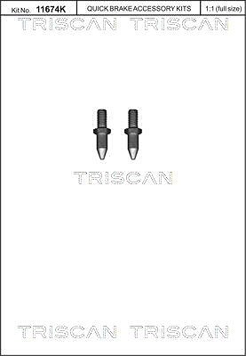 Triscan Schraube, Bremsscheibe [Hersteller-Nr. 8105116015] für Alfa Romeo, Citroën, Fiat, Ford, Opel, Peugeot von TRISCAN