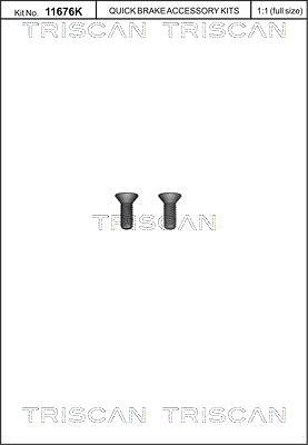 Triscan Schraube, Bremsscheibe [Hersteller-Nr. 8105116017] für Mercedes-Benz, Nissan, Opel, Renault, Vauxhall, VW von TRISCAN