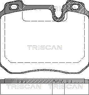 Triscan Bremsbeläge vorne (Satz) [Hersteller-Nr. 811011014] für BMW von TRISCAN