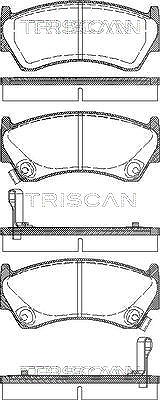 Triscan Bremsbeläge vorne (Satz) [Hersteller-Nr. 811014005] für Nissan von TRISCAN