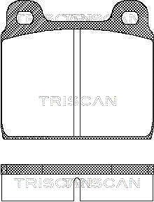 Triscan Bremsbeläge vorne (Satz) [Hersteller-Nr. 811029211] für VW von TRISCAN