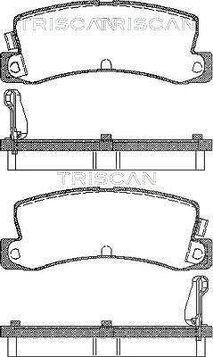 Triscan Bremsbelagsatz, Scheibenbremse [Hersteller-Nr. 811013955] für BMW, Opel, Toyota von TRISCAN
