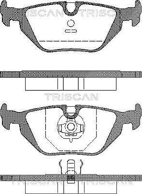 Triscan Bremsbelagsatz, Scheibenbremse [Hersteller-Nr. 811011001] für BMW, Opel von TRISCAN