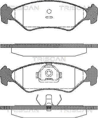 Triscan Bremsbelagsatz, Scheibenbremse [Hersteller-Nr. 811016918] für Ford von TRISCAN