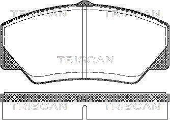 Triscan Bremsbelagsatz, Scheibenbremse [Hersteller-Nr. 811016844] für Ford von TRISCAN